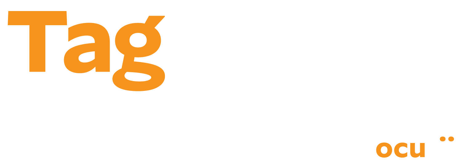 TagMe Secure Logo - Full Color Inverse